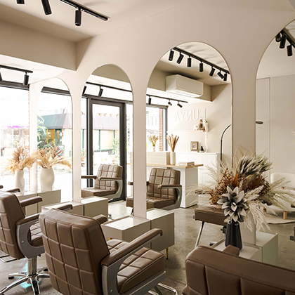 LUNYA hair salon｜12坪商業空間